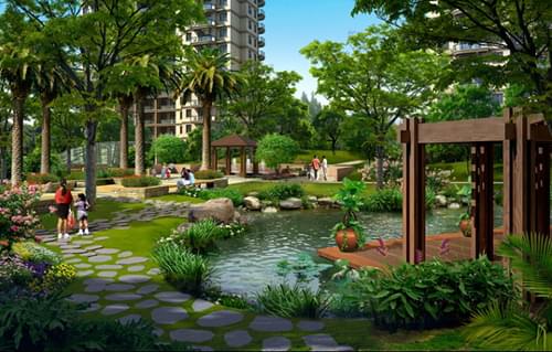 深圳景观设计之中式小区游园-中艺源园林