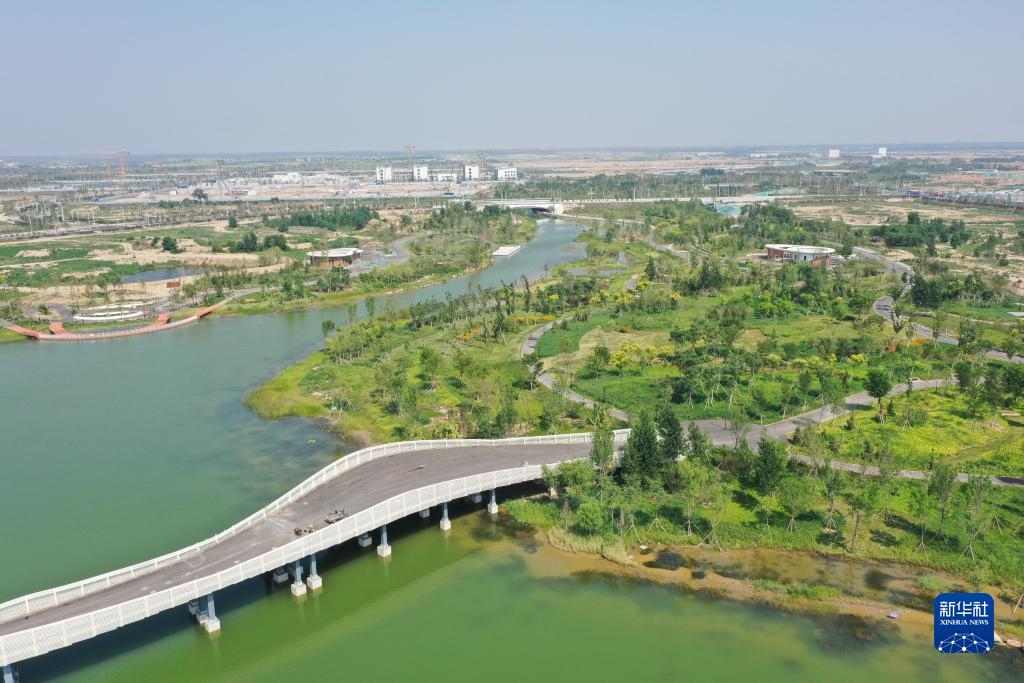 雄安新区：中央绿谷及东部溪谷生态廊道芳容初绽