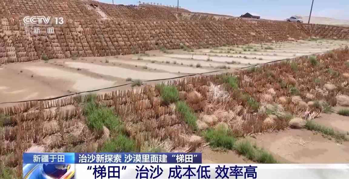 新疆于田县创新沙漠梯田治沙模式成效显著