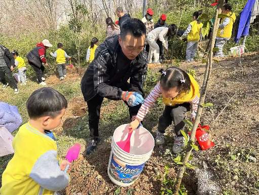 陕西旬阳举办亲子植树活动