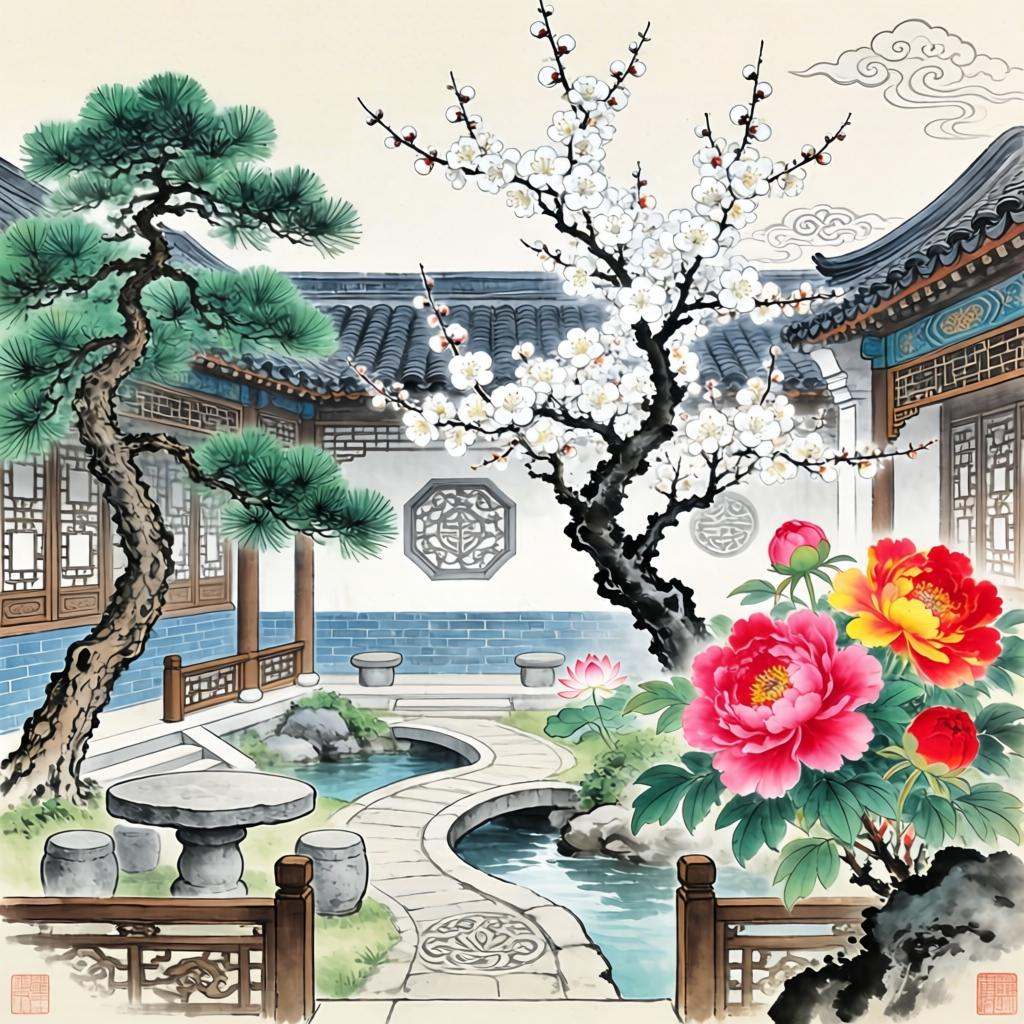 庭院植物风水布局：增吉避凶的植物选择