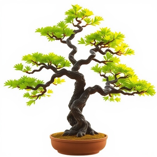 传统技法与自然美学交融的树桩盆景枝片艺术造型