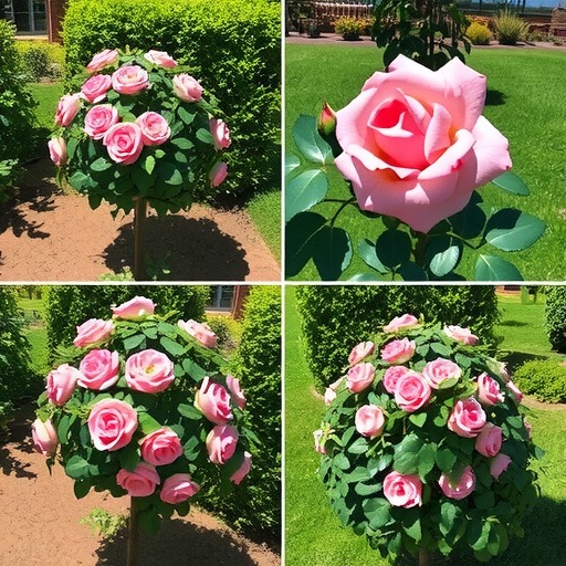 树状月季独特造型与高观赏价值解析