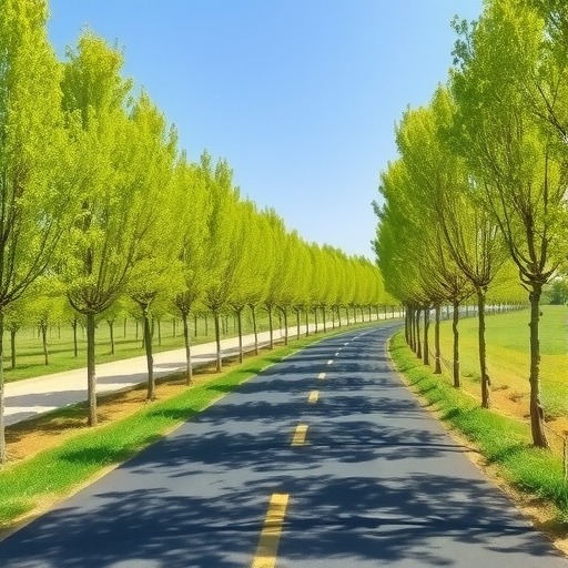 河南获嘉县全域国土绿化道路两侧培土复种带动经济发展