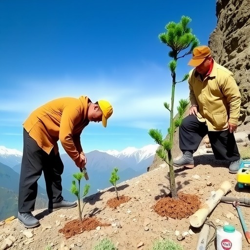 西北院助力西藏拉萨南北山绿化工程
