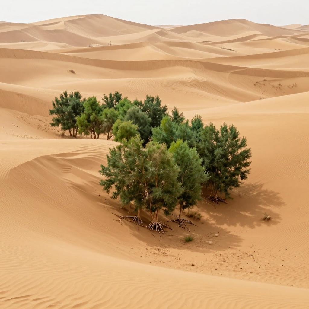 解锁中国北部沙漠“绿进沙退”的密码