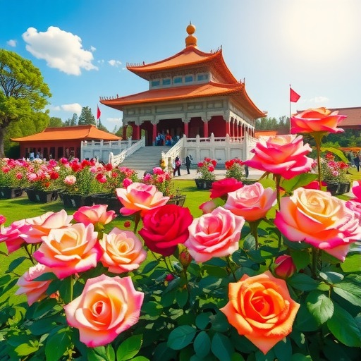 北京月季花海绽放千种精品惊艳夏日 北京月季花海绽放千种精品惊艳夏日