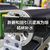 新疆和田引洪灌溉为胡杨林补水(图1) 新疆和田引洪灌溉为胡杨林补水(图1)
