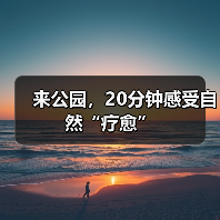 来公园,20分钟感受自然“疗愈”(图3) 来公园,20分钟感受自然“疗愈”(图3)