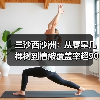 三沙西沙洲:从零星几棵树到植被覆盖率超90%(图2) 三沙西沙洲:从零星几棵树到植被覆盖率超90%(图2)